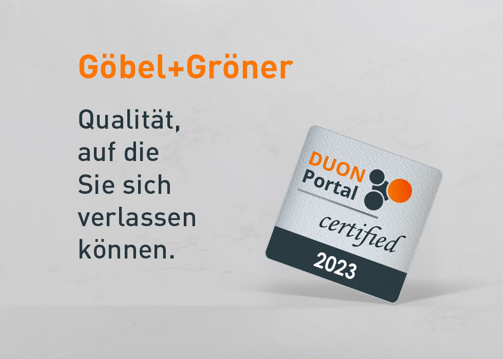 Göbel+Gröner erhält erneut Zertifizierung durch das Duon Portal