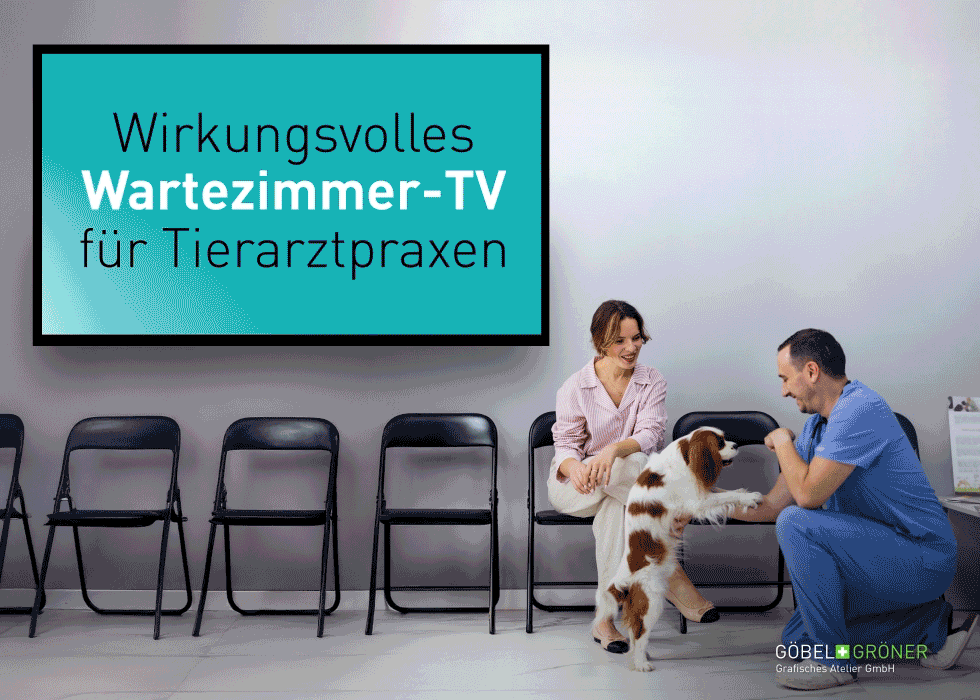 Achtung Giftig Tierarztpraxis-TV zu Canicur gestaltet von Göbel und Gröner